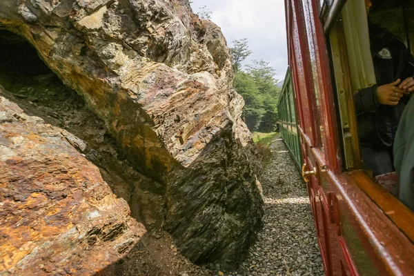 鉄道とロッキー山脈 — ストック写真