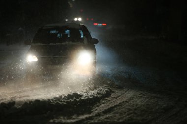 gece kar yağışı