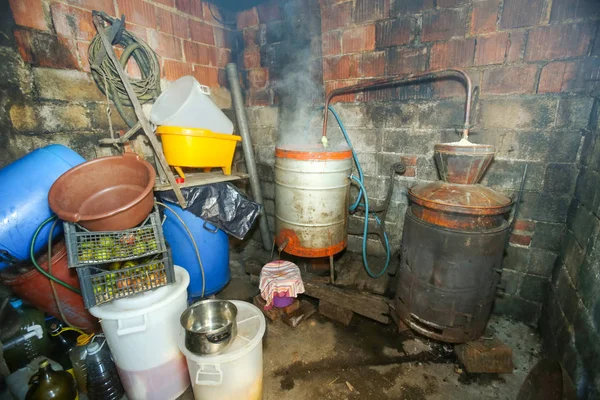 Calderas para hacer brandy — Foto de Stock