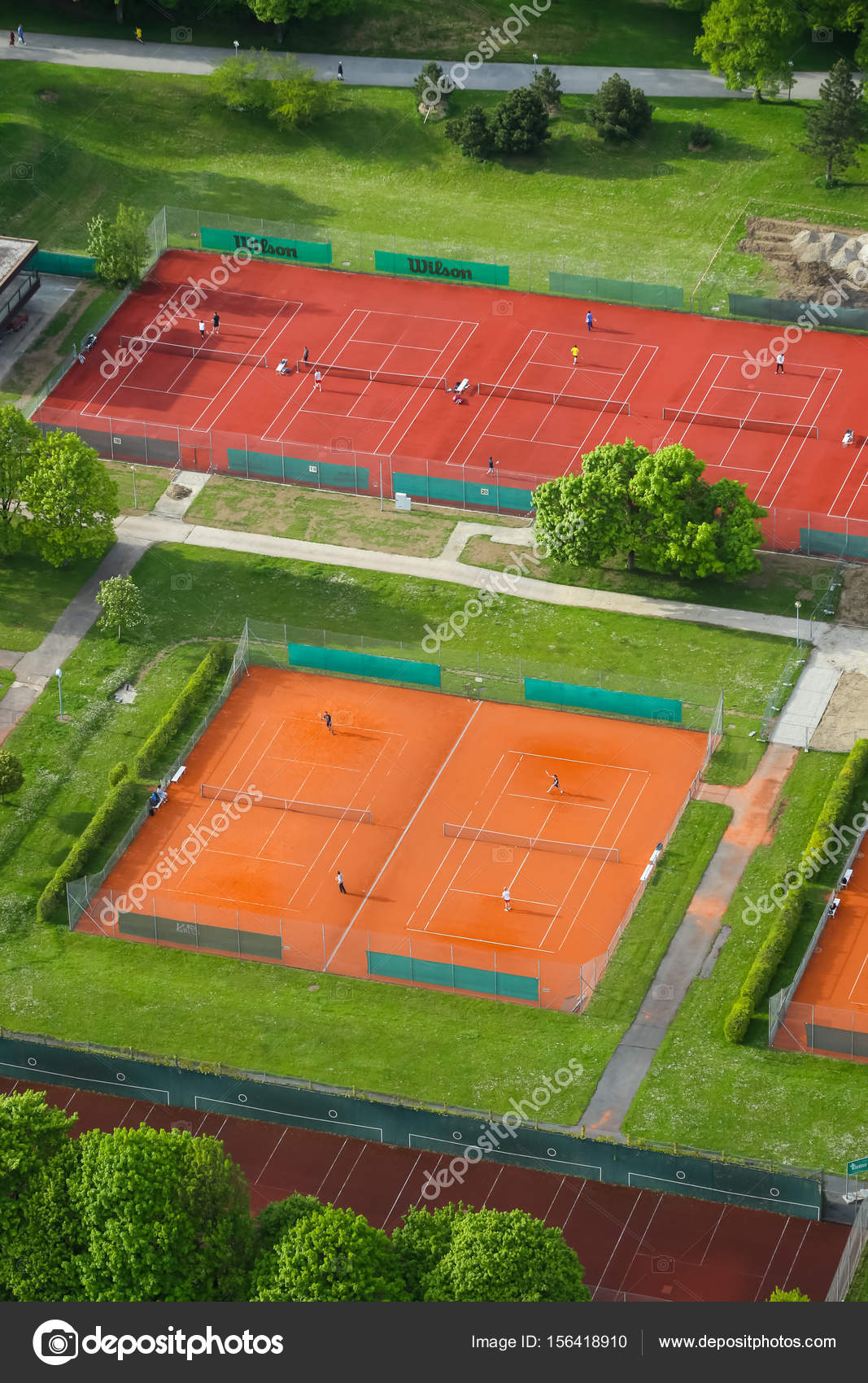 Tennis courts in Munich Stock Editorial Photo © GoranJakus 156418910