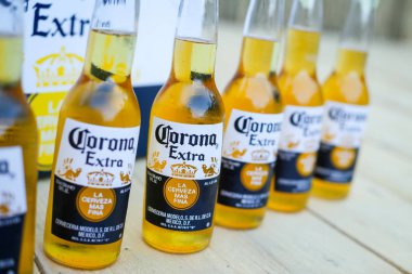 Corona gün batımı oturumu parti Zagreb, Hırvatistan