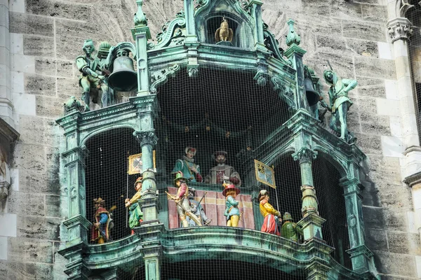 Rathaus Glockenspiel em Marienplatz — Fotografia de Stock