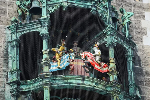 Rathaus Glockenspiel em Marienplatz — Fotografia de Stock