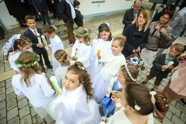 Christian první svaté přijímání — Stock fotografie