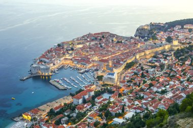 dubrovnik üzerinden günbatımı