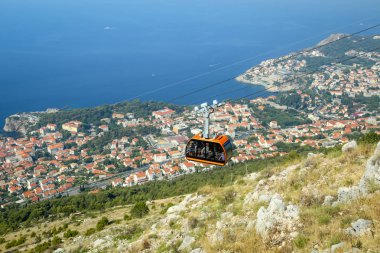 Teleferik Dubrovnik yukarıda