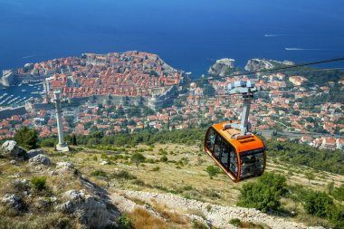 Teleferik Dubrovnik yukarıda