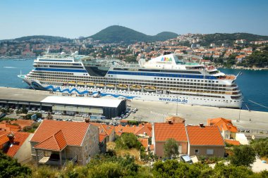 Dubrovnik 'te AIDAblu yolcu gemisi