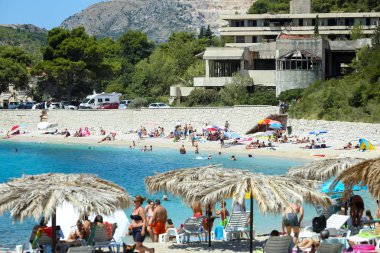 Kupari Beach'te deniz