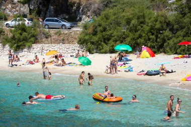 Kupari Beach'te deniz