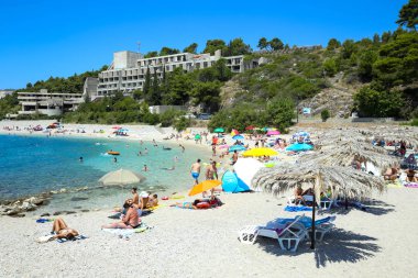 Kupari Beach'te deniz