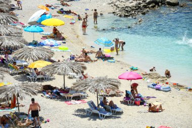 Kupari Beach'te deniz
