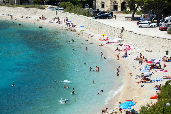 Playa del mar en Kupari — Foto de Stock