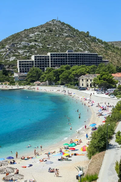 Praia do mar em Kupari — Fotografia de Stock