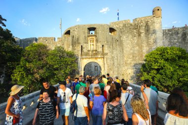 Batı girişinde eski şehir Dubrovnik için