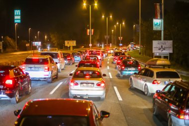 Şehirdeki trafik sıkışıklığı