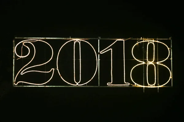 Feliz año nuevo 2018 concepto — Foto de Stock