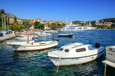 Cavtat seaside, tekneler