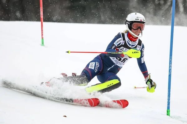 Audi FIS Copa do Mundo - Ladies Slalom — Fotografia de Stock