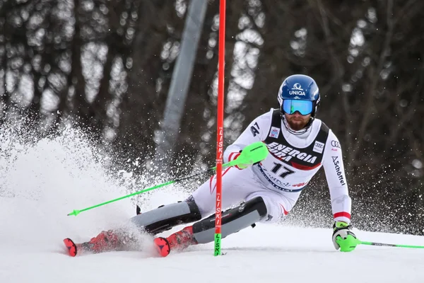 Audi fis Weltcup Herren Slalom — Stockfoto