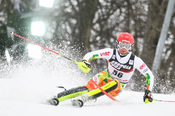 Audi FIS Copa del Mundo para hombre Slalom —  Fotos de Stock