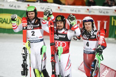 Audi FIS Dünya Kupası Mens Slalom ödül töreni
