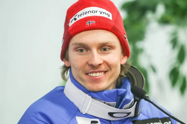 Audi Fis World Cup Mens Slalom presskonferens — Stockfoto