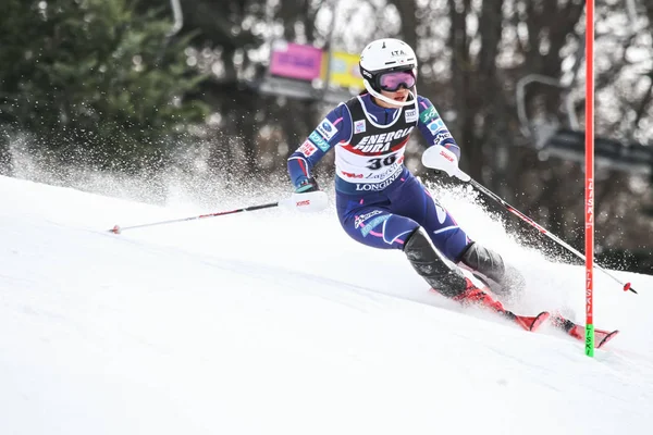 Audi FIS World Cup Ladies Slalom — Stock Photo, Image