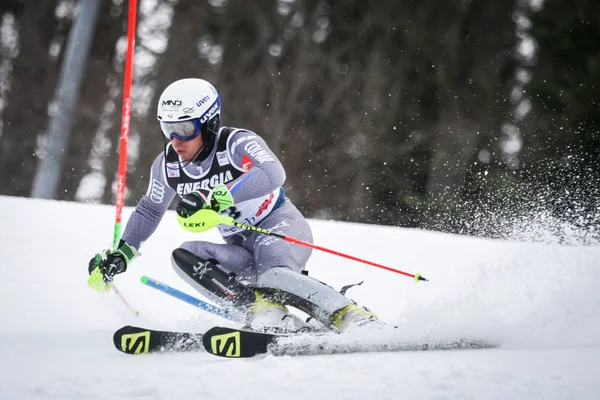 Audi Fis World Cup Mens Slalom — Stockfoto