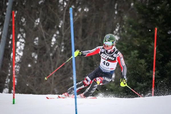 Audi Fis World Cup mężczyźni Slalom — Zdjęcie stockowe