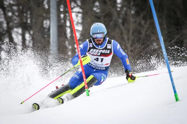 Audi FIS Dünya Kupası Mens Slalom — Stok fotoğraf