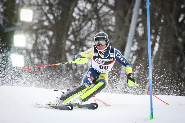 Audi Fis світ Кубок чоловіча слалом — стокове фото