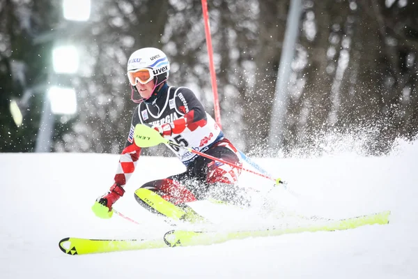 Audi FIS Copa del Mundo para hombre Slalom —  Fotos de Stock