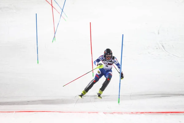 Audi Fis World Cup Mens Slalom andra kör — Stockfoto