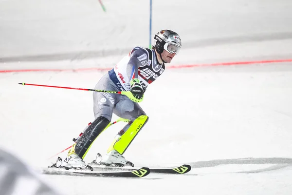 Audi FIS Copa del Mundo para hombre Slalom Segunda carrera — Foto de Stock