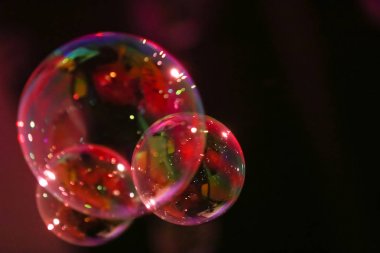 Sabun köpüğü soyut resim