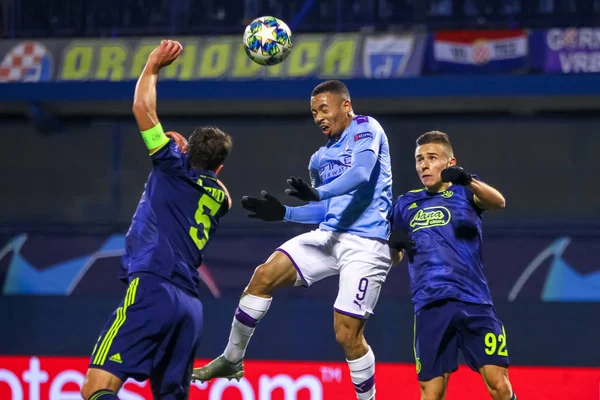 Dinamo Zagreb mot Manchester City — Stockfoto