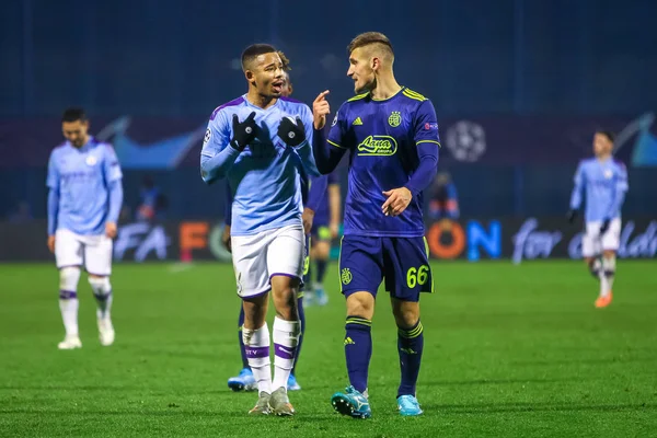 Dinamo Zagreb mot Manchester City — Stockfoto