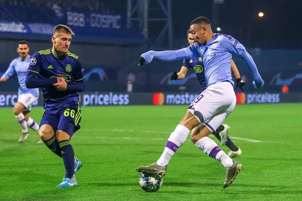 Dinamo Zagreb mot Manchester City — Stockfoto