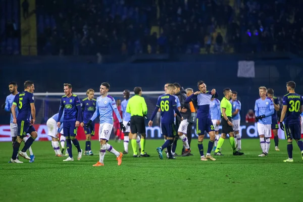 Dinamo Zagreb vs Manchester City — Stock Photo, Image