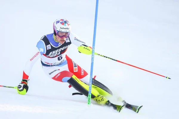 Audi Fis Copa del Mundo de Esquí 2020 Hombres Slalom —  Fotos de Stock