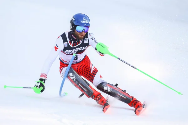 Audi Fis Kayak Dünya Kupası 2020 Mens Slalom — Stok fotoğraf