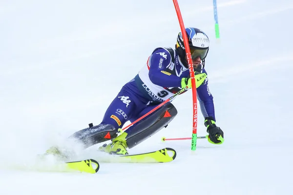 Audi Fis Ski World Cup 2020 Mens Slalom — Φωτογραφία Αρχείου