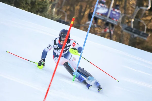 Audi Fis Ski World Cup 2020 Mens Slalom — Φωτογραφία Αρχείου