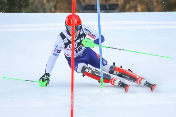 Audi Fis Ski World Cup 2020 Mens Slalom — Φωτογραφία Αρχείου