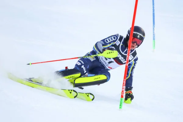 Audi Fis Ski World Cup 2020 Slalom masculino — Fotografia de Stock