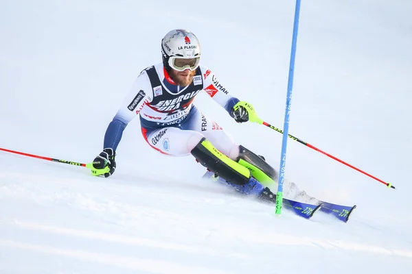 Audi Fis Ski World Cup 2020 Mens Slalom — Φωτογραφία Αρχείου