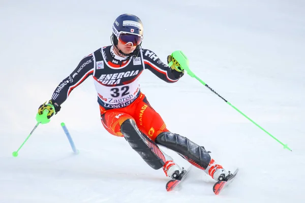 Audi Fis Ski World Cup 2020 Mens Slalom — Φωτογραφία Αρχείου