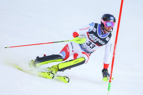 Audi Fis Ski World Cup 2020 Herr Slalom — Stockfoto