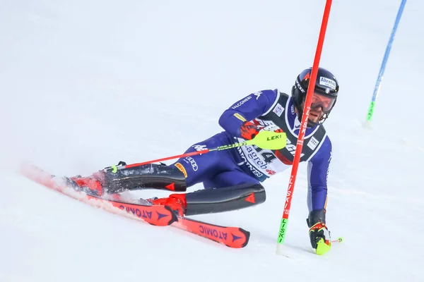 Audi Fis Ski World Cup 2020 Herr Slalom — Stockfoto